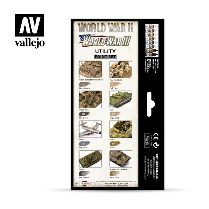 Paint Vallejo Set: Utility WWII & WWIII