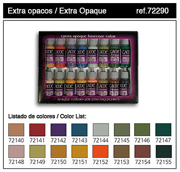 Vallejo Game Color: Paint Set - Extra Opaque Large Set