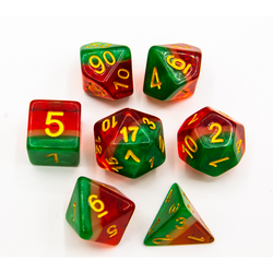 Dice Critical Hit: Poly 7 Set Multi-layer