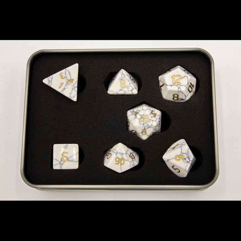 Dice Critical Hit: Poly 7 Set Gemstone