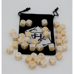 Dice Critical Hit: D06 12mm set of 36 Marbled