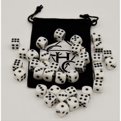 Dice Critical Hit: D06 12mm set of 36 Opaque