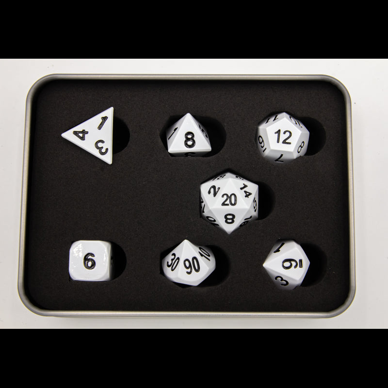 Dice Critical Hit: Poly 7 Set Metal