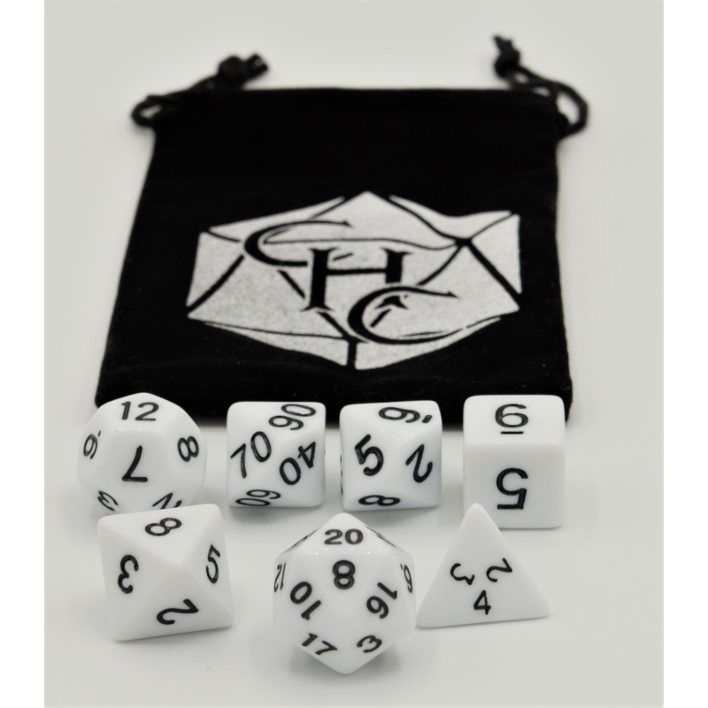 Dice Critical Hit: Poly 7 Set Opaque