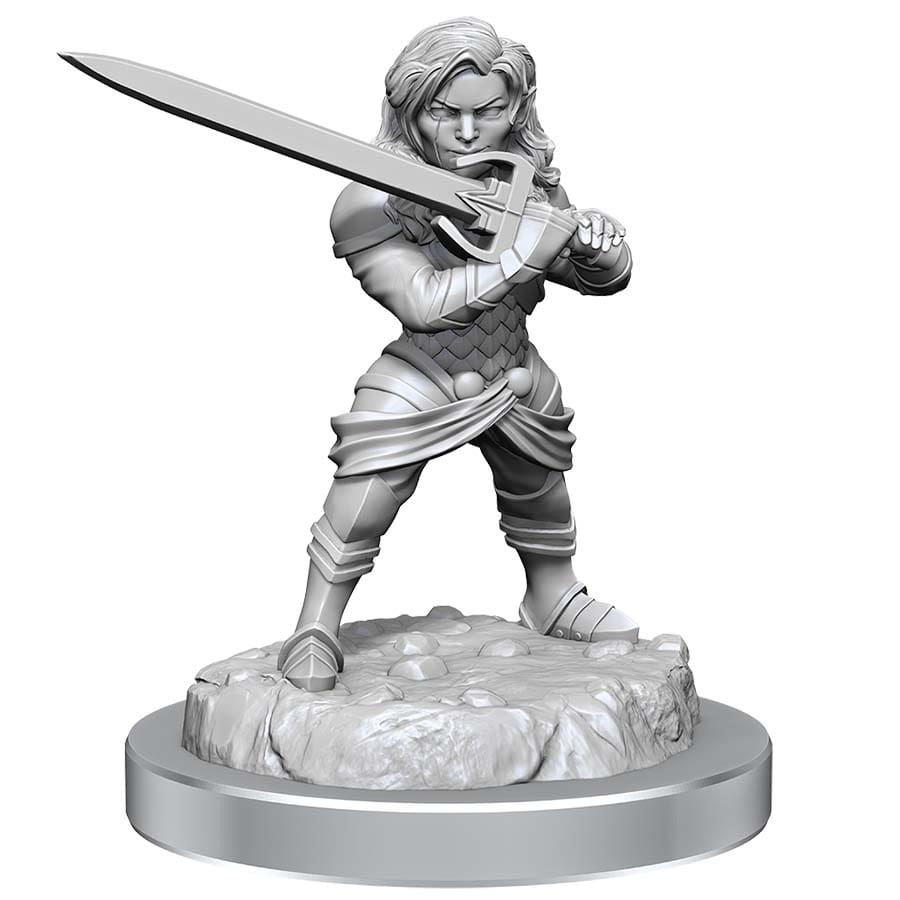 Mini Critical Role: Human Wizard Female & Halfling Holy Warrior Female