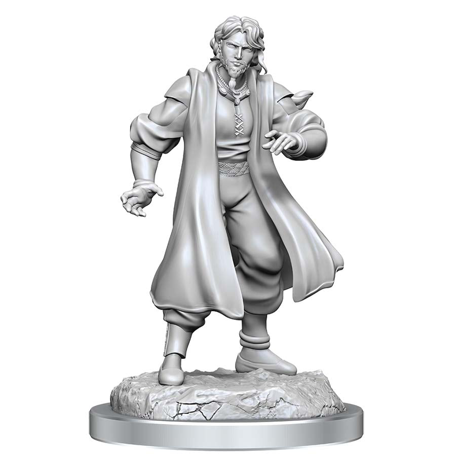 Mini Critical Role: Male Human Sorcerer Merchant & Tiger Demon