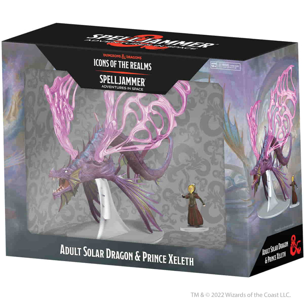 Mini Dungeons & Dragons: Icons of the Realms: 24 Spelljammer Adventures in Space Adult Solar Dragon & Prince Xeleth