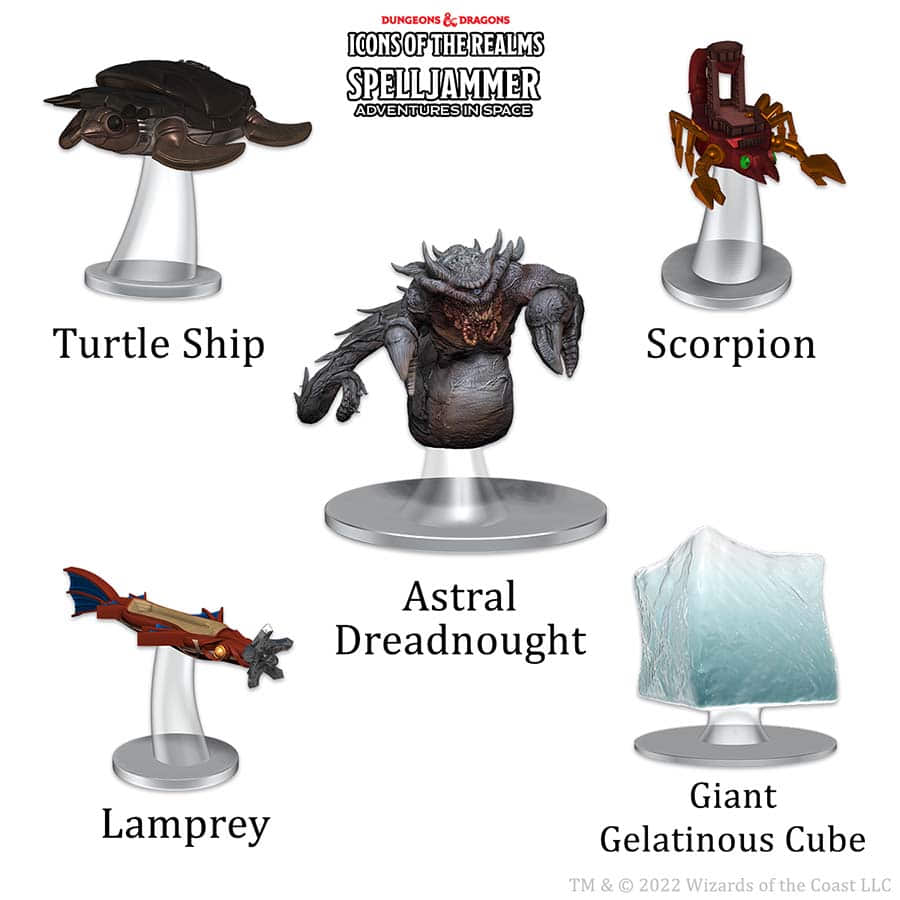 Mini Dungeons & Dragons: Spelljammer Ship Scale - Attacks from Deep Space