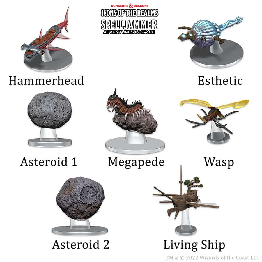Mini Dungeons & Dragons: Spelljammer Ship Scale - Asteroid Encounters