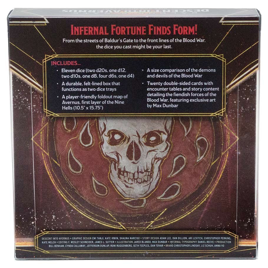 Dungeons & Dragons: Dice Set - Descent into Avernus
