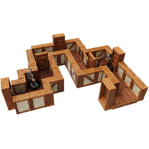 WarLock Tiles: Town & Village Expansion - 1in Straight Walls