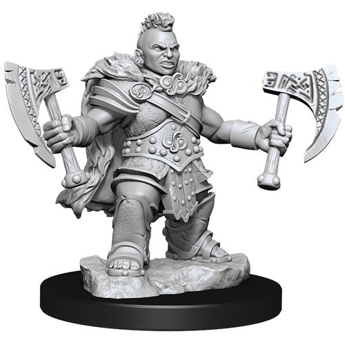 Mini Dungeons & Dragons Frameworks: Dwarf Barbarian Female 