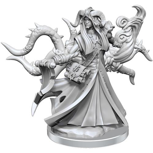 Mini Dungeons & Dragons Frameworks: Tiefling Warlock Male 