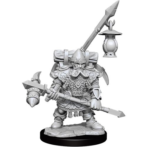 Mini Dungeons & Dragons Frameworks: Dwarf Fighter Male 