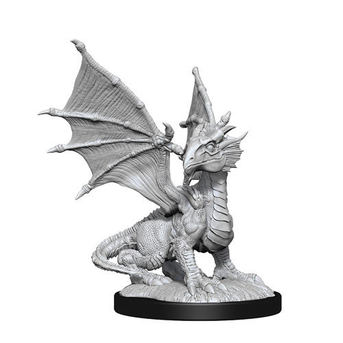 Mini Dungeons & Dragons - Nolzurs Marvelous: Dragon Wyrmling Silver & Female Halfling