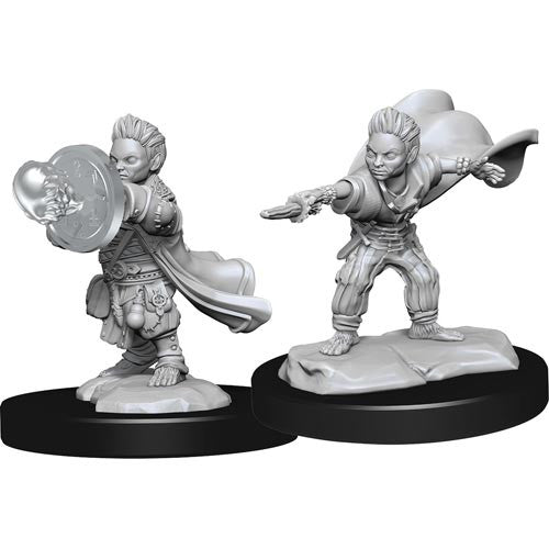 Mini Pathfinder Deep Cuts: Halfling Wizard Male