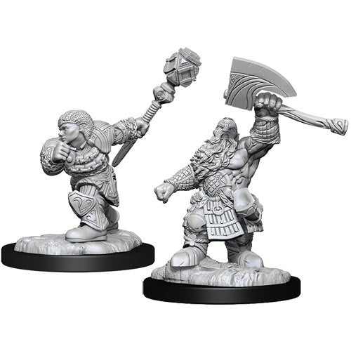 Mini Magic the Gathering: Dwarf Fighter & Cleric