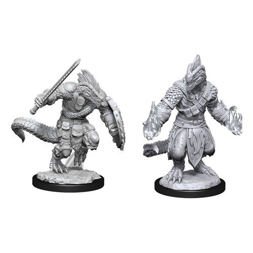 Mini Dungeons & Dragons - Nolzurs Marvelous: Lizardfolk Barbarian & Lizardfolk Cleric