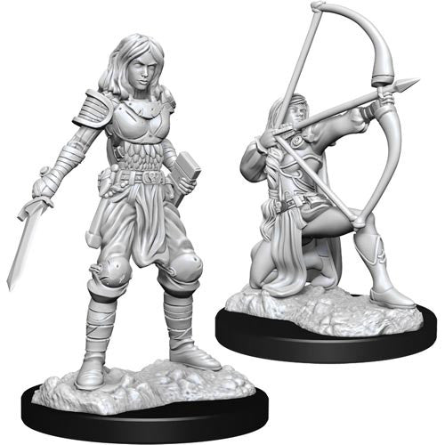 Mini Pathfinder Deep Cuts: Human Fighter Female 2