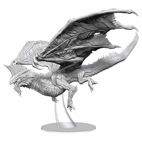 Mini Dungeons & Dragons - Nolzurs Marvelous Minis: Dragon Adult Silver