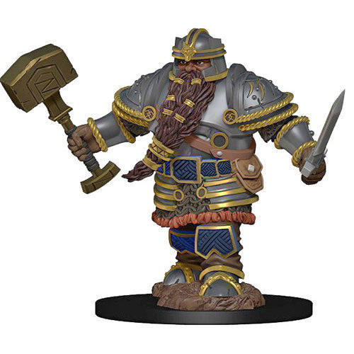 Mini Dungeons & Dragons Icons of the Realms: Premium - Dwarf Fighter Male