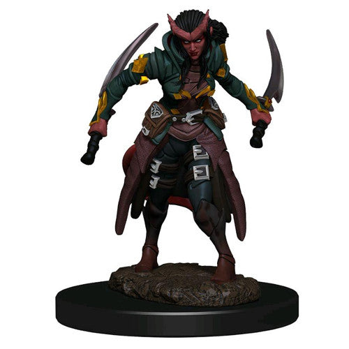 Mini Dungeons & Dragons Icons of the Realms: Premium - Tiefling Rogue Female