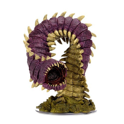 Mini Dungeons & Dragons Icons of the Realms: 15 Fangs & Talons Premium - Purple Worm