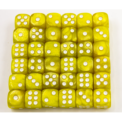 Dice Critical Hit: D06 12mm set of 36 Marbled