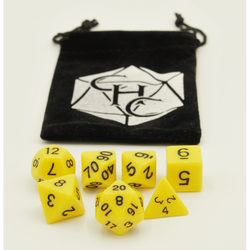 Dice Critical Hit: Poly 7 Set Opaque