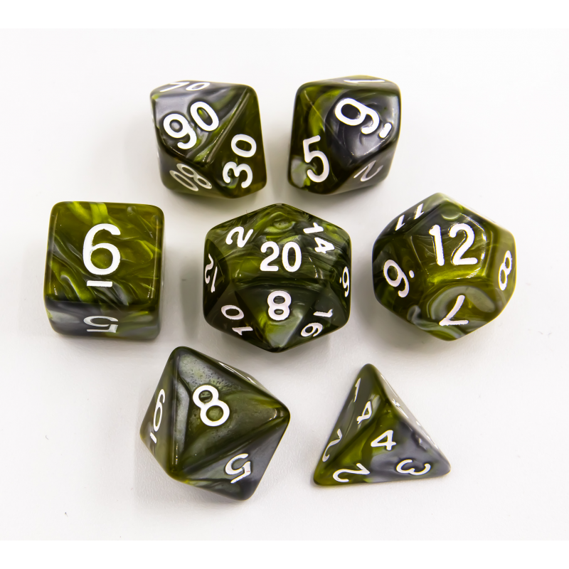 Dice Critical Hit: Poly 7 Set Fusion Steel