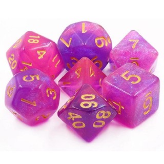 Dice Tasty Minstrel: Poly 7 Set Aurora